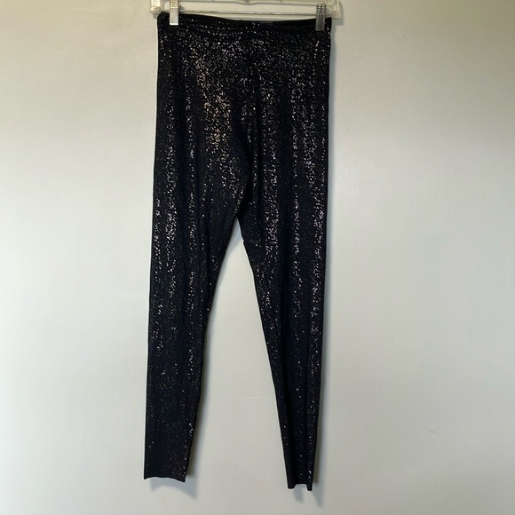 Commando Black Shimmer Sparkle Leggings M/L - Picture 1 of 5